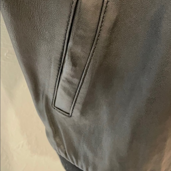 Soia & Kyo black leather bomber jacket size Small - Picture 5 of 11